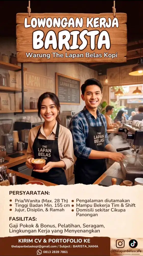 Dicari Barista Kafe