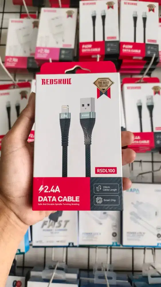 KABEL DATA LIGHTNING REDSKULL RSDL100