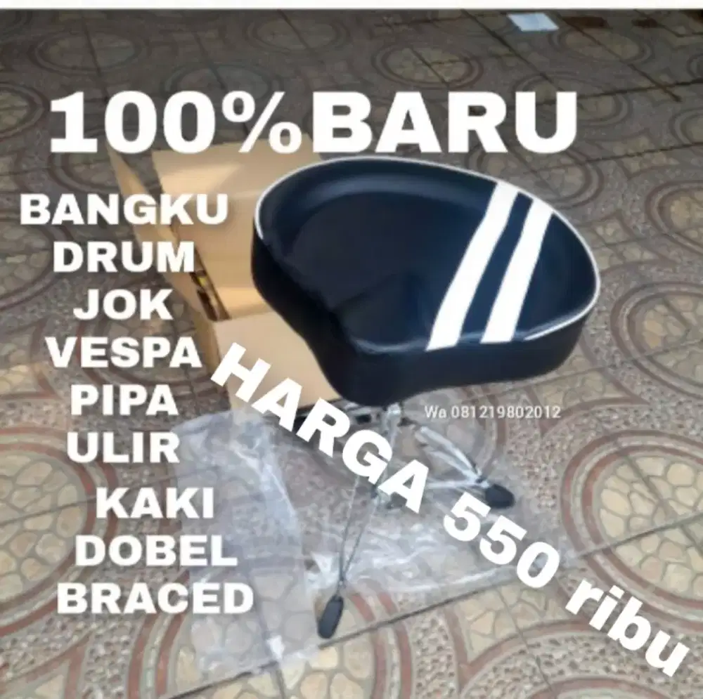 100%br JOK VESPA BANGKU DRUM PIPA ULIR