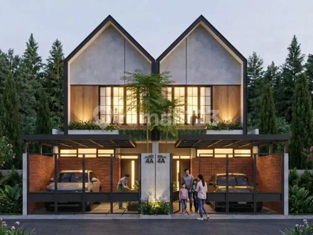 Dijual Rumah Baru 2 Lantai Model Tropis Modern Scandinavian Dalam Komplek di Maindoad Antapani Bandung Jln Purwakarta