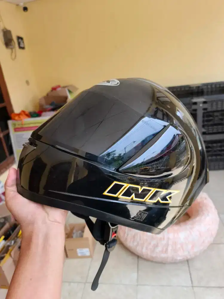 Helm INK CL-Max hitam glossy
