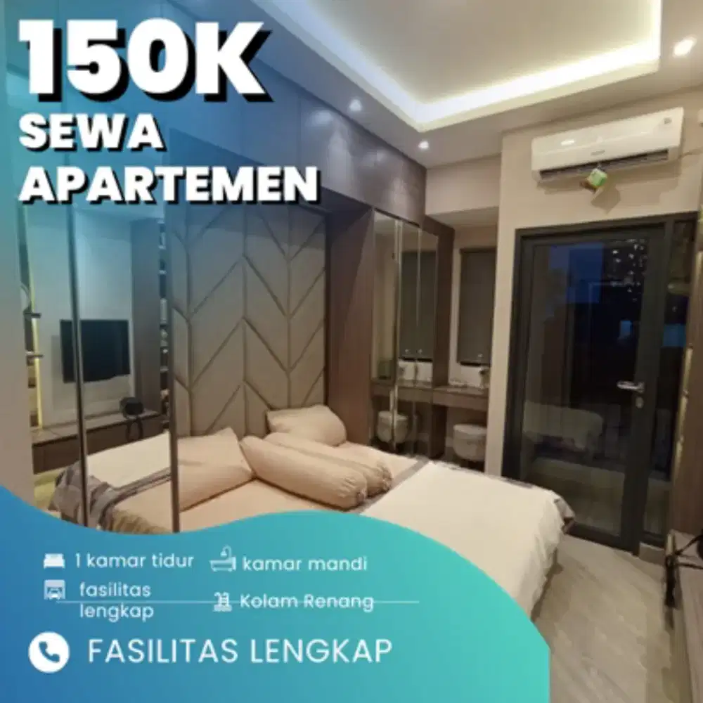 SEWA APARTEMEN HARIAN/TRANSIT TREEPARK CITY CIKOKOL TANGERANG TERMURAH