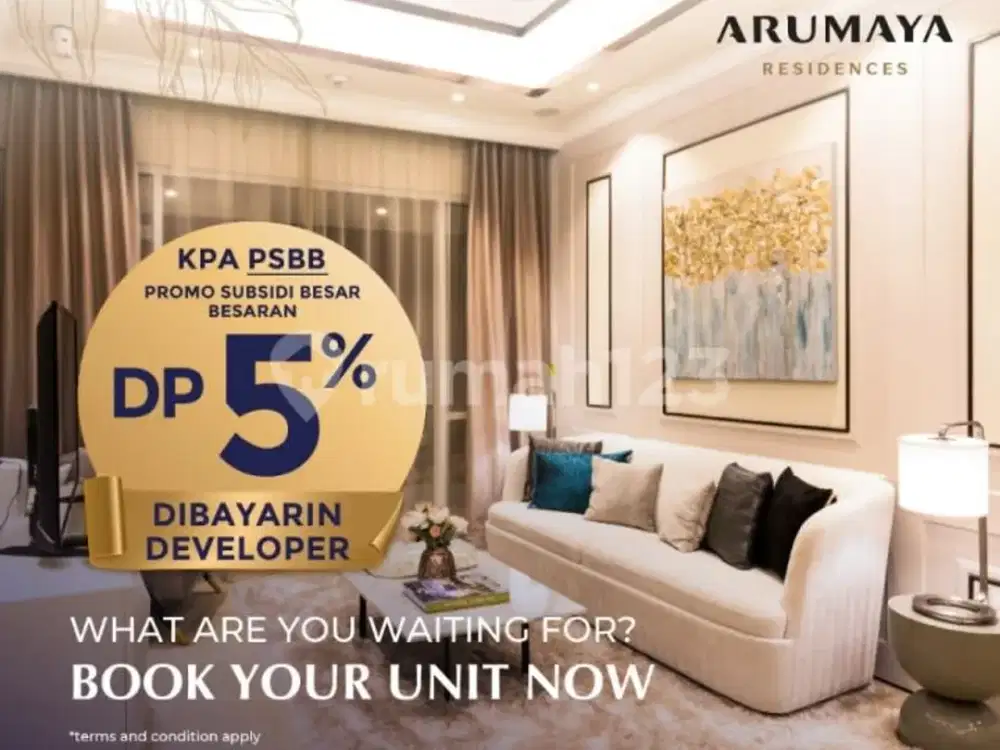 Apartemen Arumaya Tb Simatupang by Astra Land dekat Siap huni fullfurnished MRT Lebak Bulus Jakarta Selatan