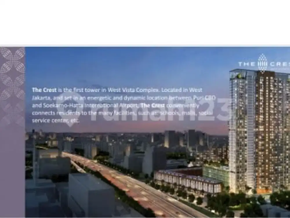 Keppel Land ApartemenWest Vista Tower The Crest Puri Jakarta Barat