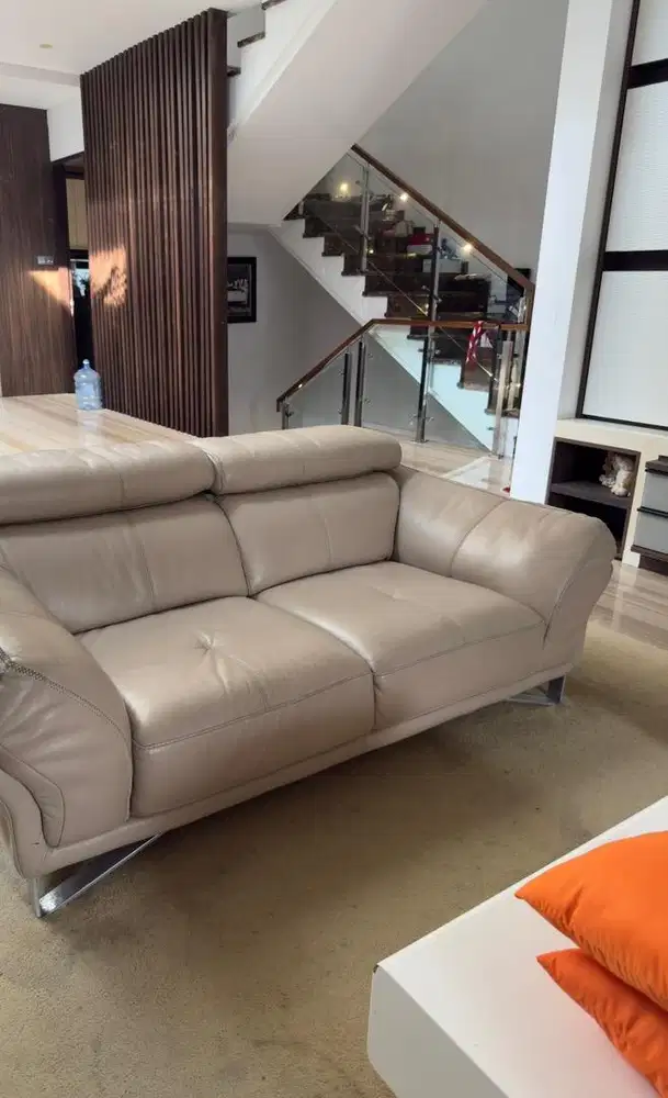Sofa 321 Ferrara Full Italian Leather Genuine ( Kulit Asli )