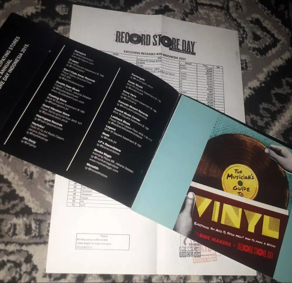 Booklet Record Store Day 2015 & List Rilisan Fisik