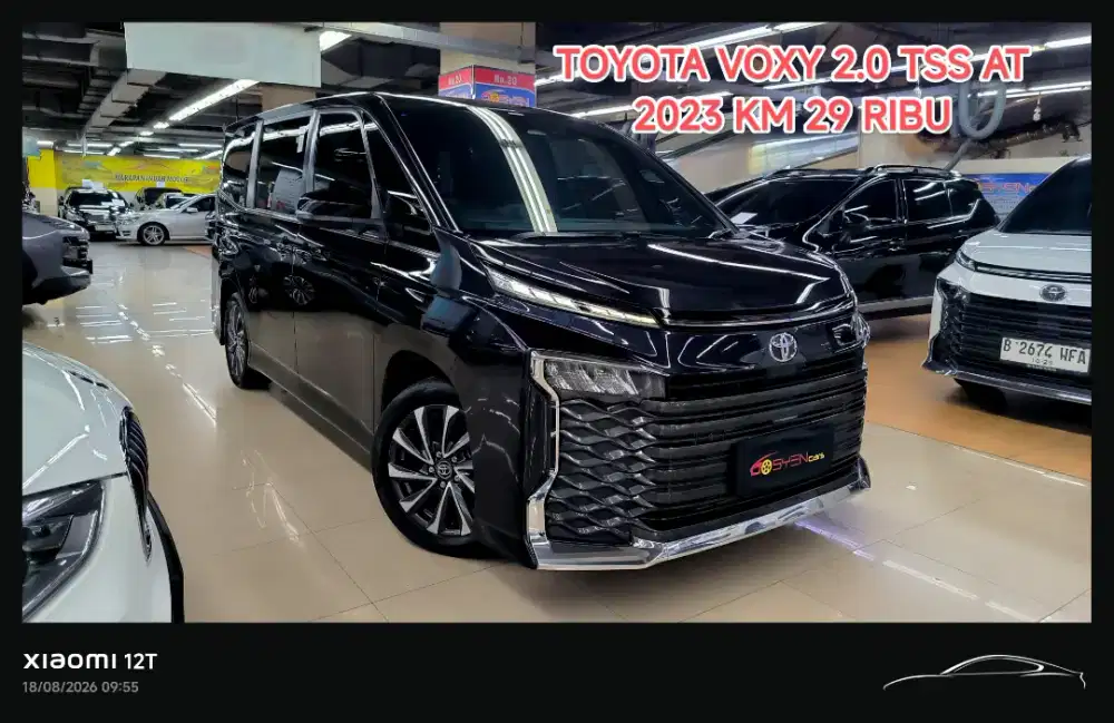 km 29 ribu TOYOTA VOXY 2.0 TSS AT 2023 KONDISI ISTIMEWA