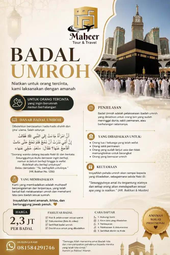 Jasa badal umroh