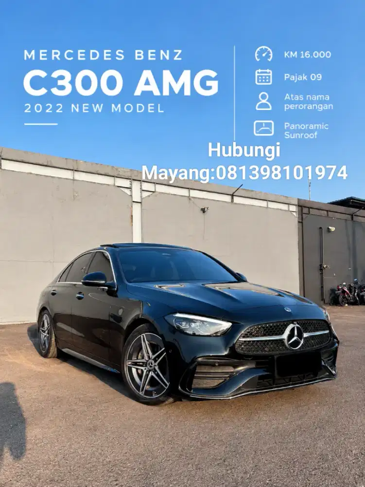 Mercedes Benz C300 AMG 2022 New model km antik