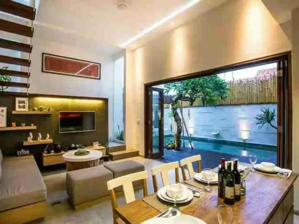 Jual Unit Villa 2lt Furnished Jl Bidadari Seminyak  area cocok untuk Hunian atau Investasi