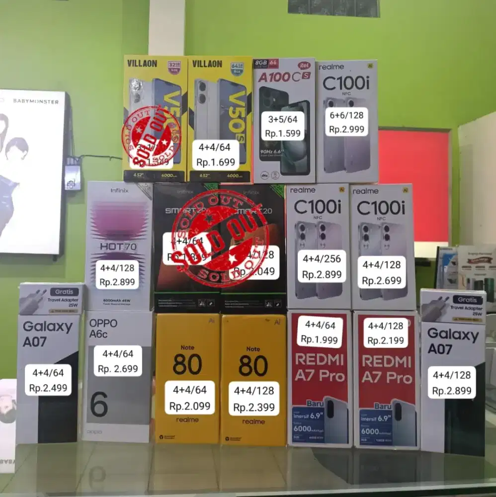 READY BARU KAK HARGA MULAI SATUJUTAAN