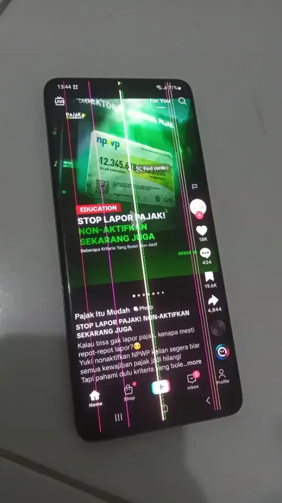 Samsung s20+ ram 8gb / memory 128gb Minus Layar & camera belakang
