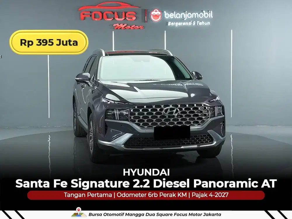 [GARANSI 5THN KM 6RB] Hyundai Santa Fe Signature Diesel 2021/2022/2023