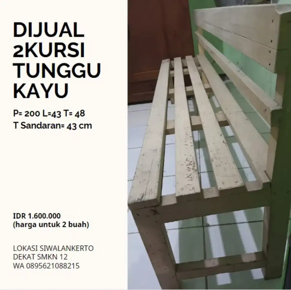 Kursi taman kayu
