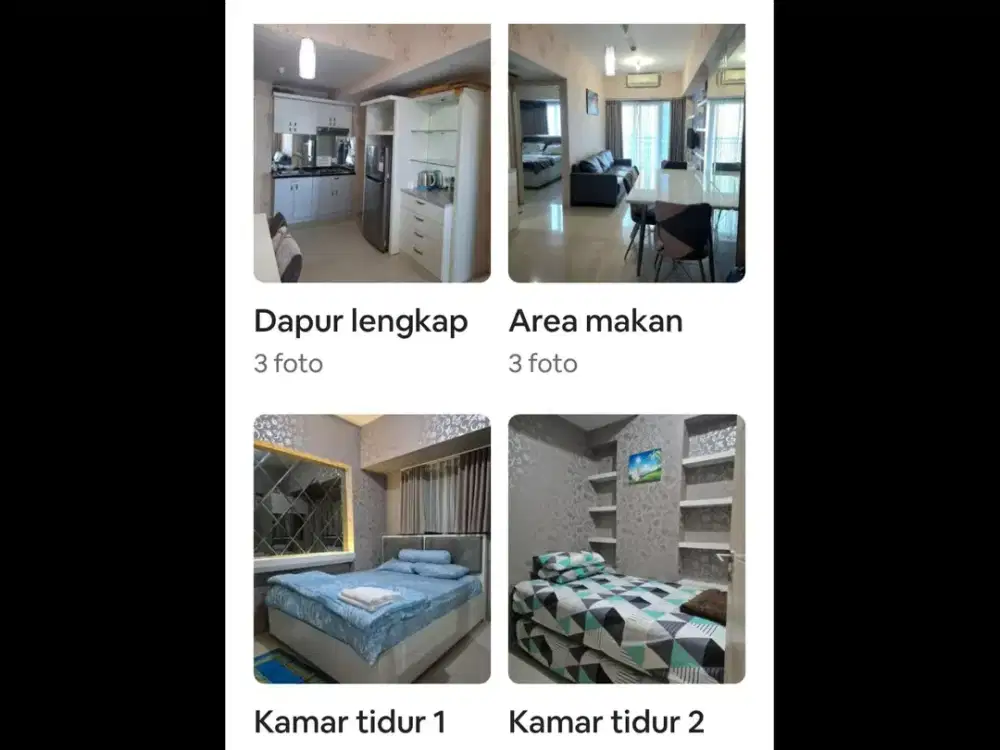 Disewakan bulanan Orchard 2 BR full furnish bagus dan cantik 4,5jt/bln