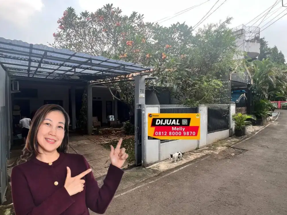 Dijual Rumah Asri Strategis di Pangkalan Jati Cipinang Melayu Jakarta Timur