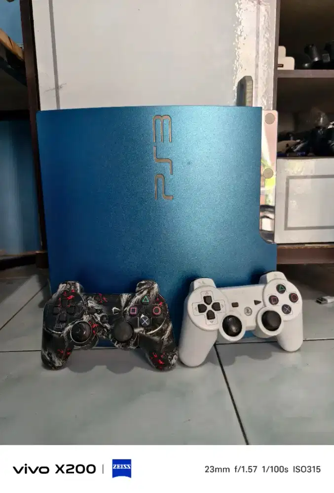 PS3 SLIM 320GB WARNA BIRU FULL GAMES