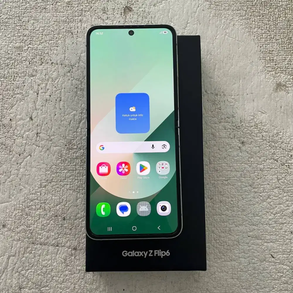 Samsung Galaxy Z Flip 6 Warna Mint 12/256GB