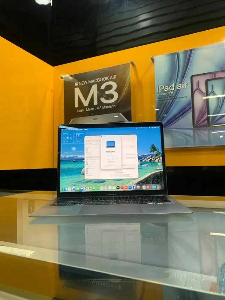Macbook Air M1 8/256GB Garansi Ex Inter BH 85%