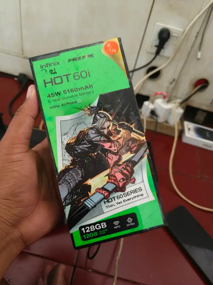 New Infinix hot 60i ram6/128 garansi resmi 1 tahun