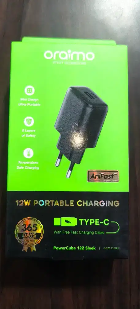 Charger Oraimo OCW-1122EC 12W Fast Charging