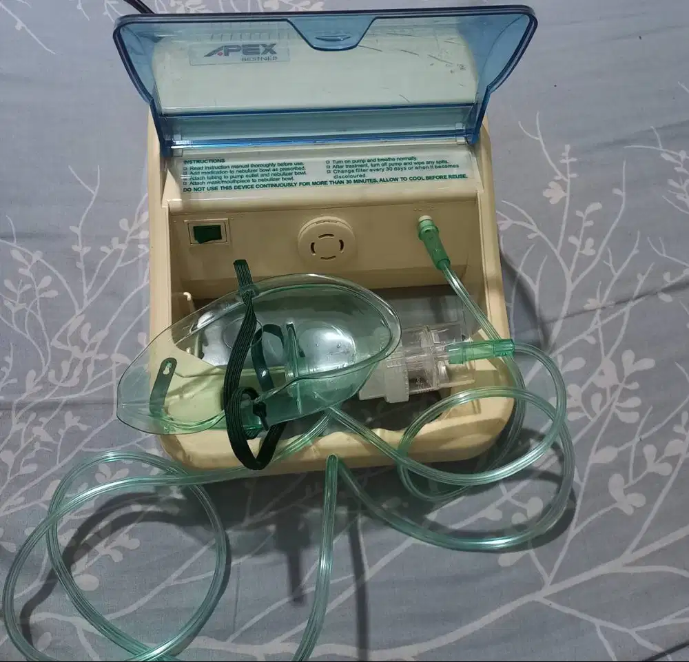 Apex Compresor Nebulizer,O8I3IO755OOO,Lengkap Masker,Selang,normal,NET