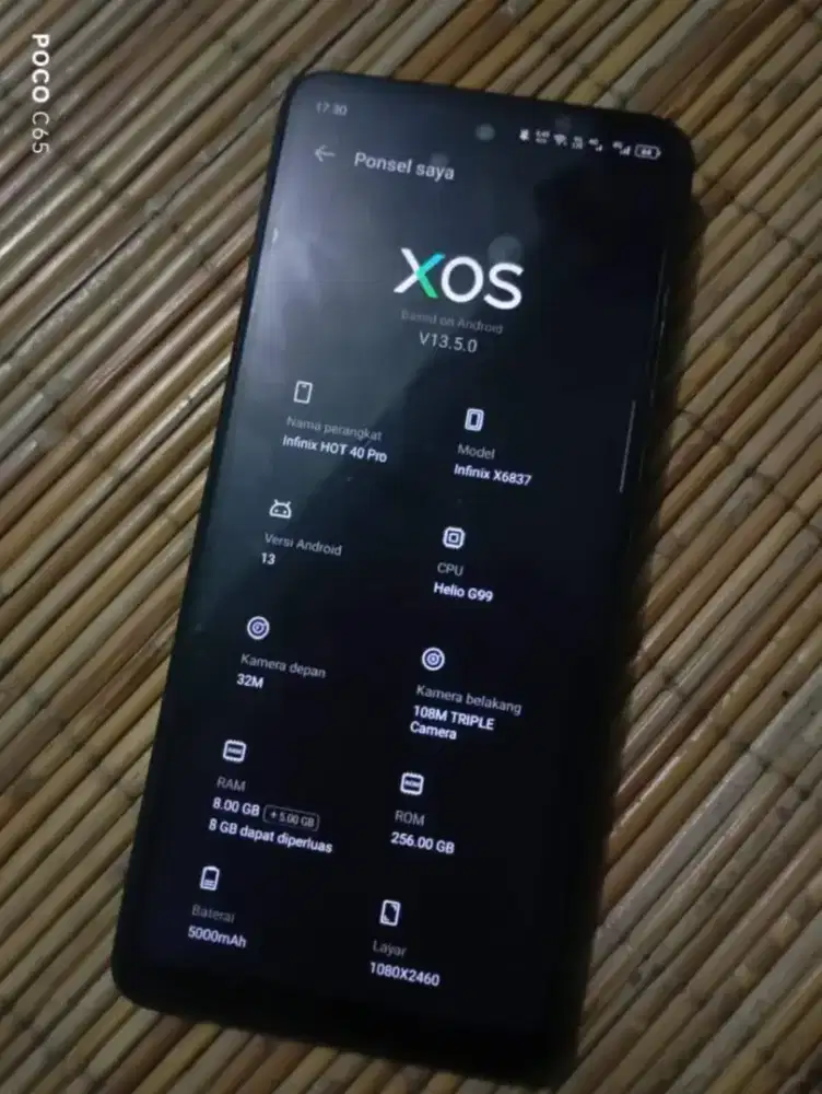 JUAL HP INFINIX HOT 40 PRO 8/256GB