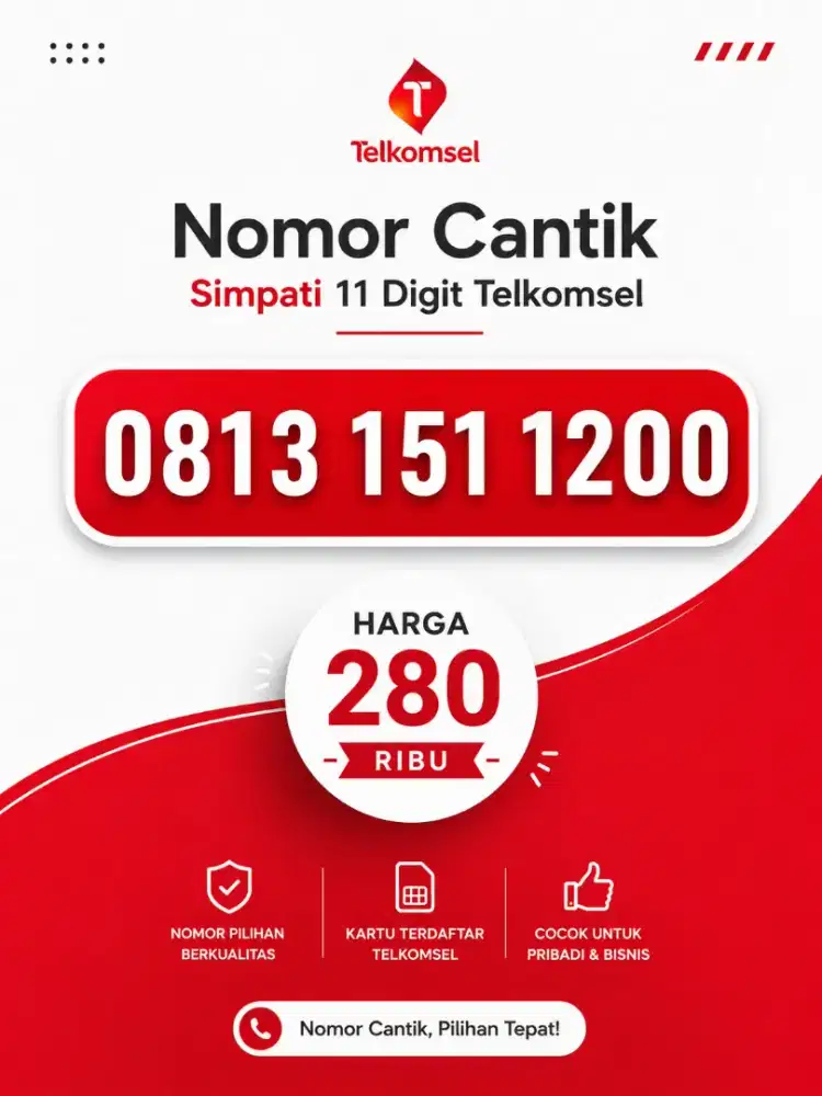 11 digit nomor cantik telkomsel simpati baru fresh
