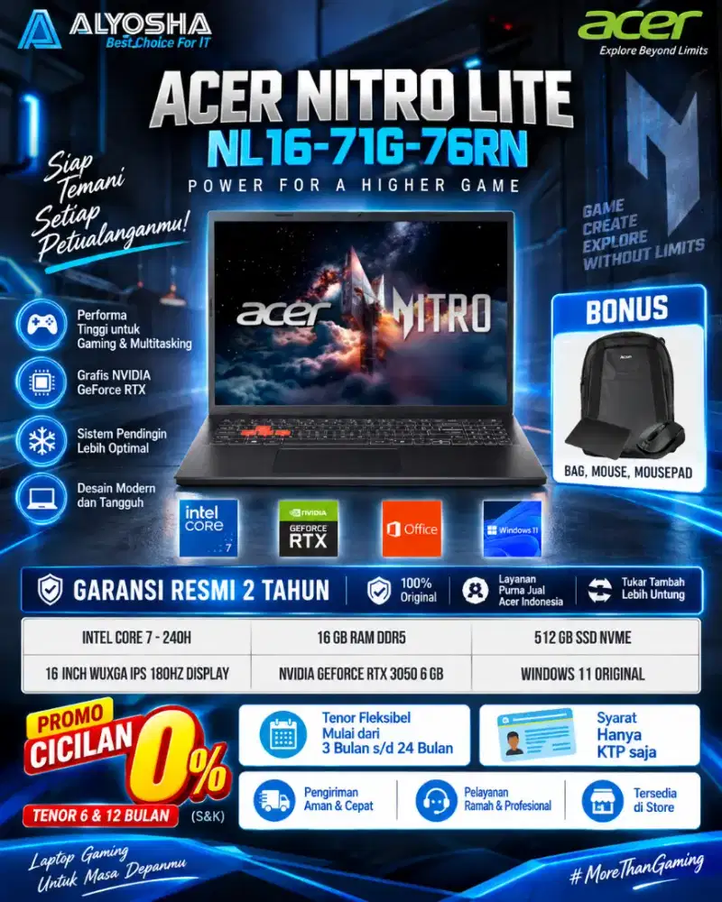 ACER NITRO LITE NL16-71G-76RN