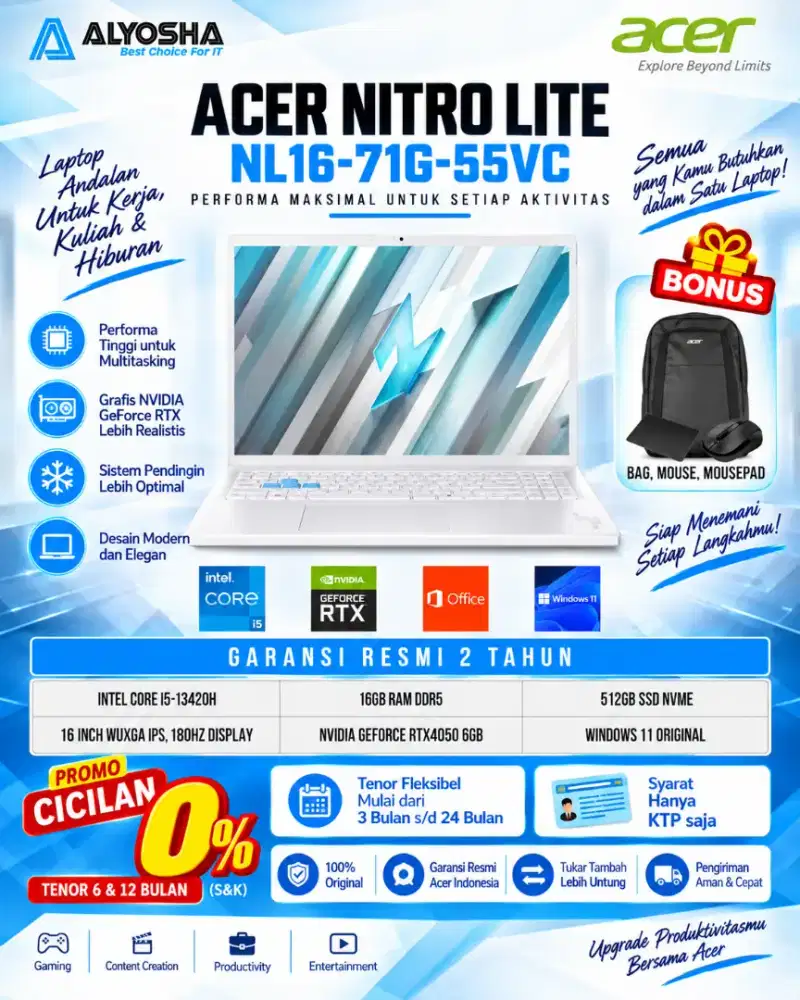 ACER NITRO LITE NL16-71G-55VC