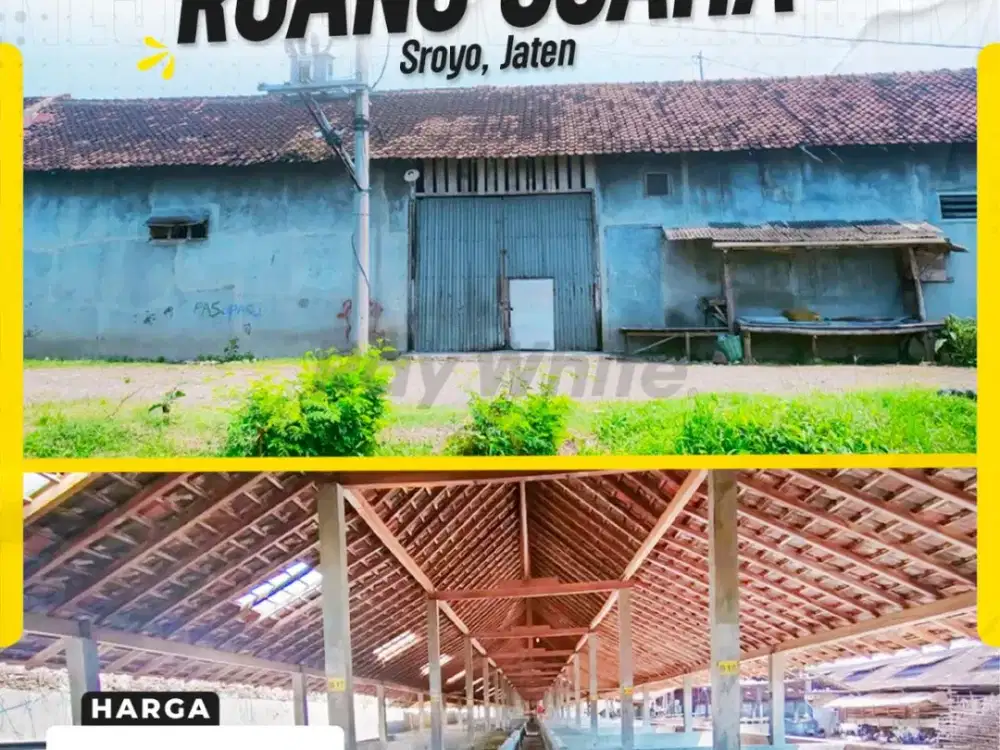 Dijual Ruang Usaha Kandang Ternak di Sroyo Jaten
