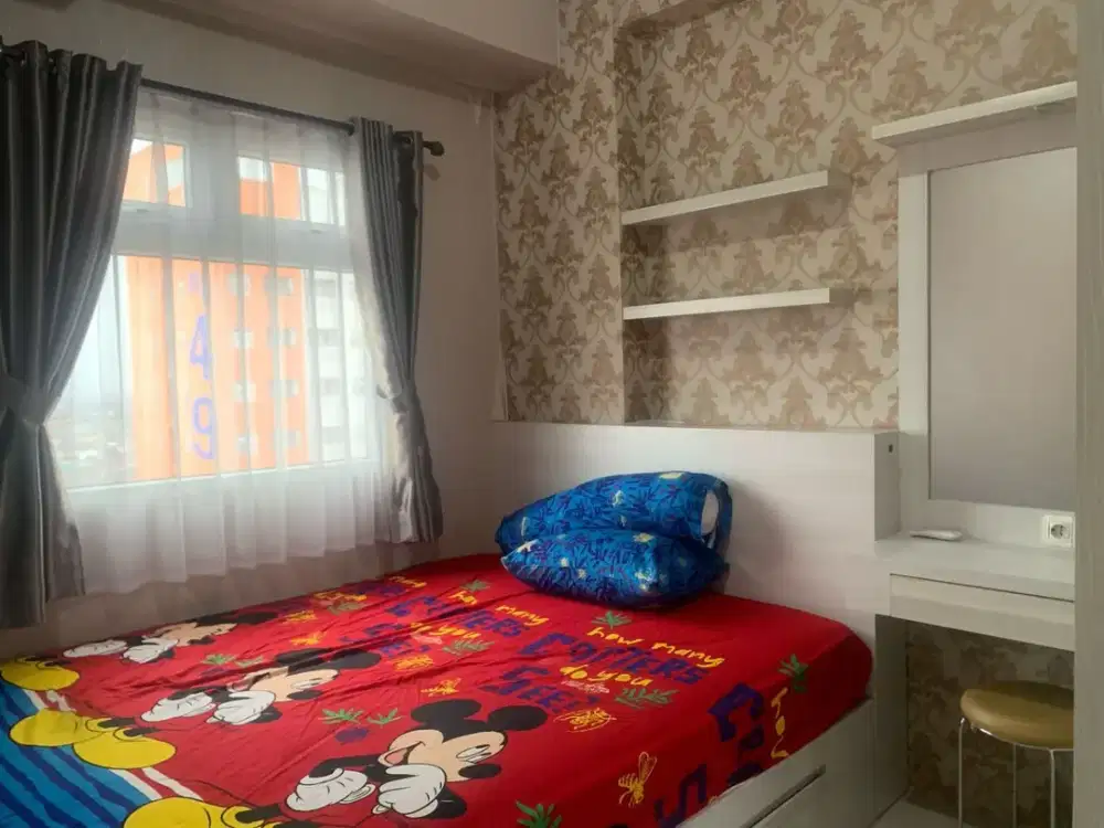 GREEN PRAMUKA CITY SCARLET 2 KAMAR SIAP HUNI FURNITUR SUDAH LENGKAP