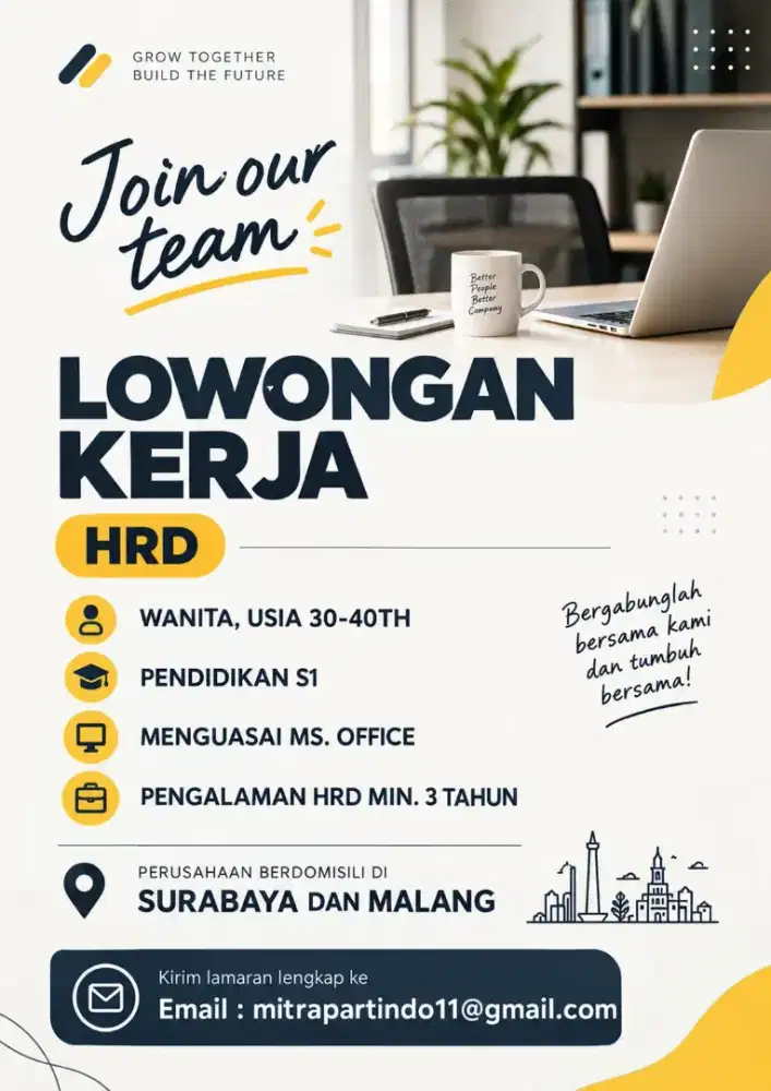 Lowongan kerja HRD