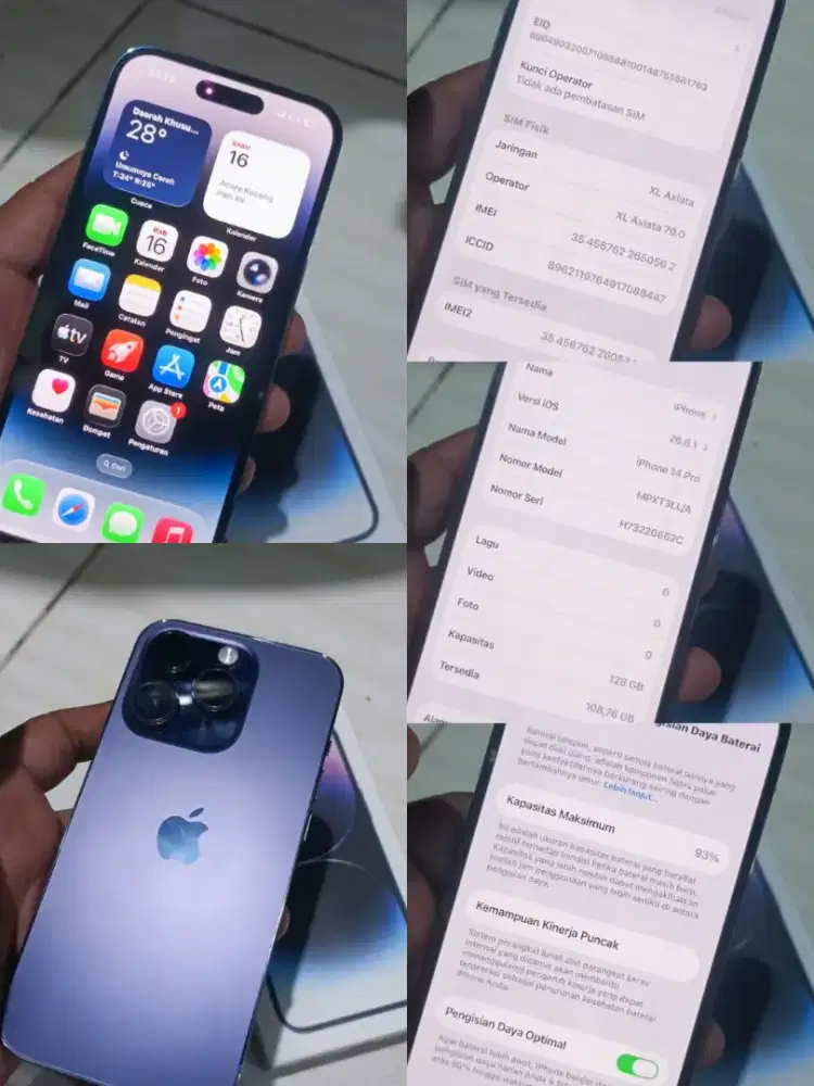 Iphone 14 pro Inter all operator