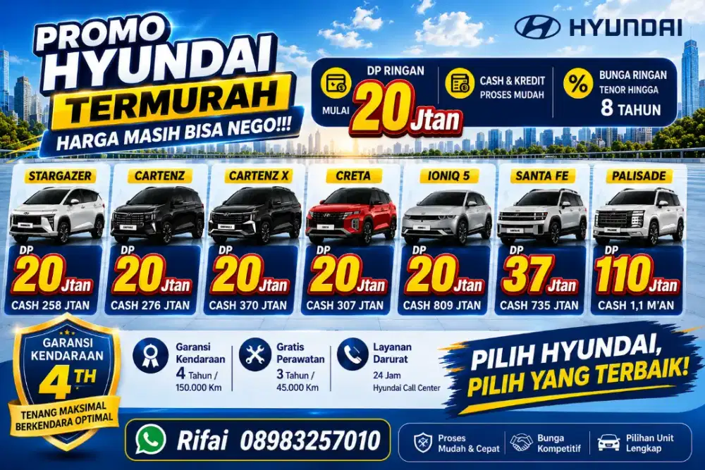 PROMO HYUNDAI CARTENZ CASH, KREDIT, TUKAR TAMBAH.