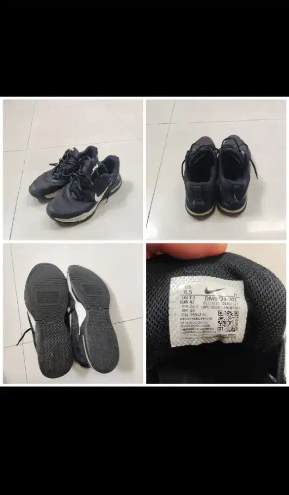 Sepatu fitness nike alpha trainer sz 42