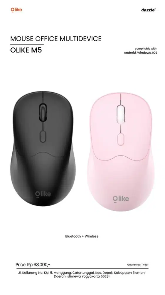 Olike M5 Wireless Bluetooth