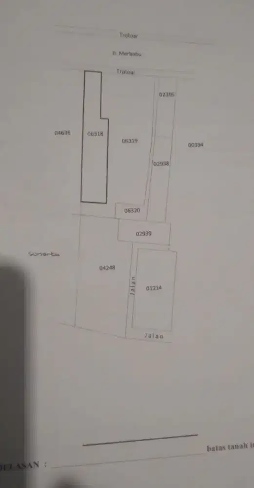 Dijual tanah pekarangan kota