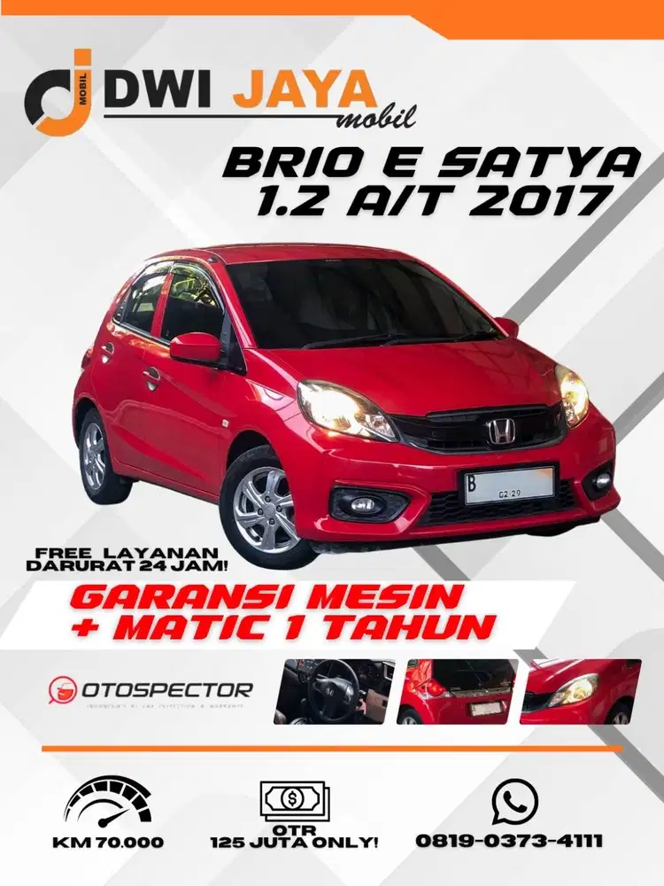 BRIO E SATYA 1.2 CVT A/T 2017 (RED)