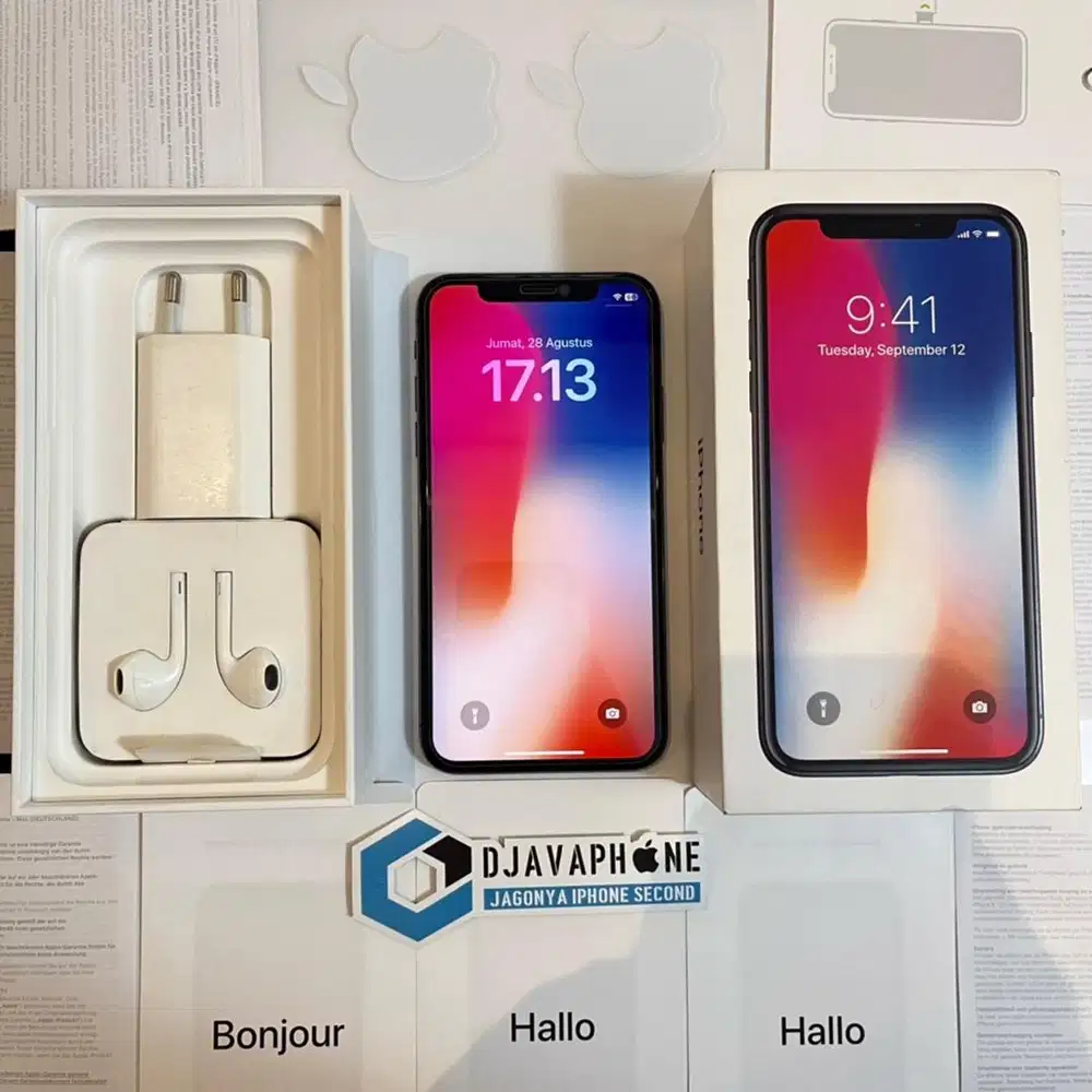 iPhone X Space Grey 256GB Ex Inter Sinyal Aman Terdaftar Beacukai