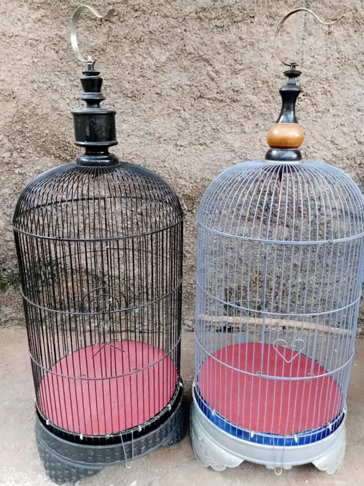 Kandang burung Lovebird dua biji