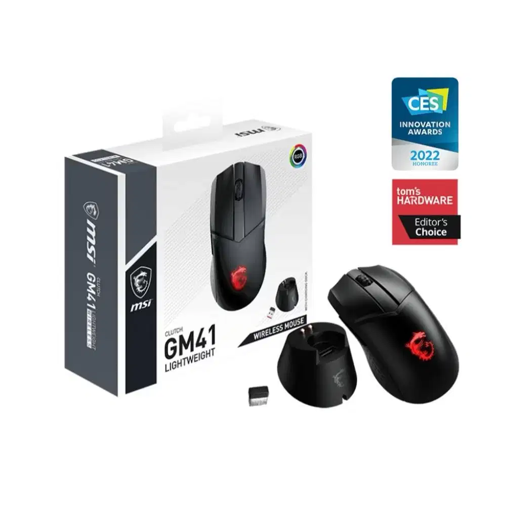 Mouse Wireless Gaming MSI G41 Clutch Lightweight