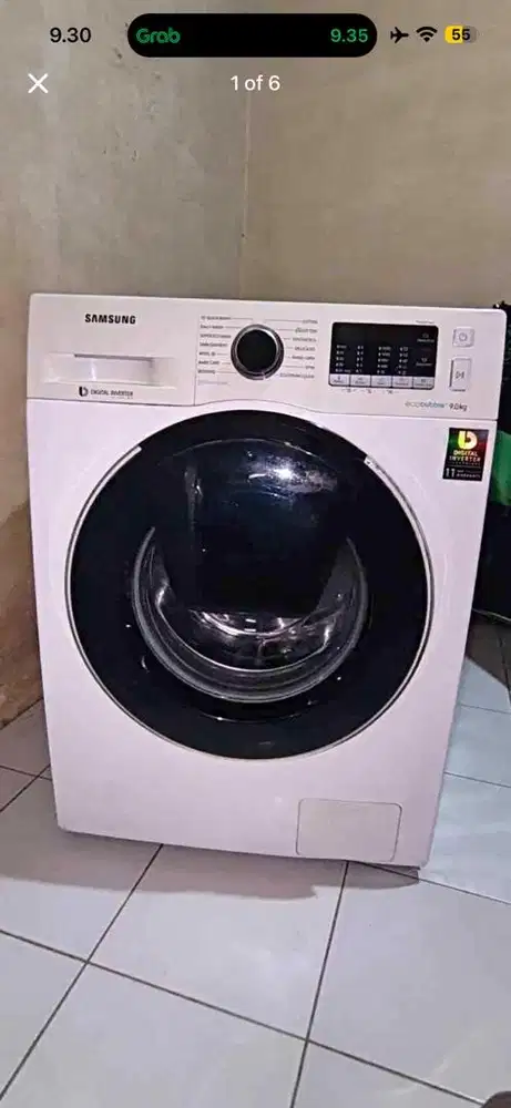 Samsung 9Kg Digital Inverter Mesin Cuci Front Loading Otomatis