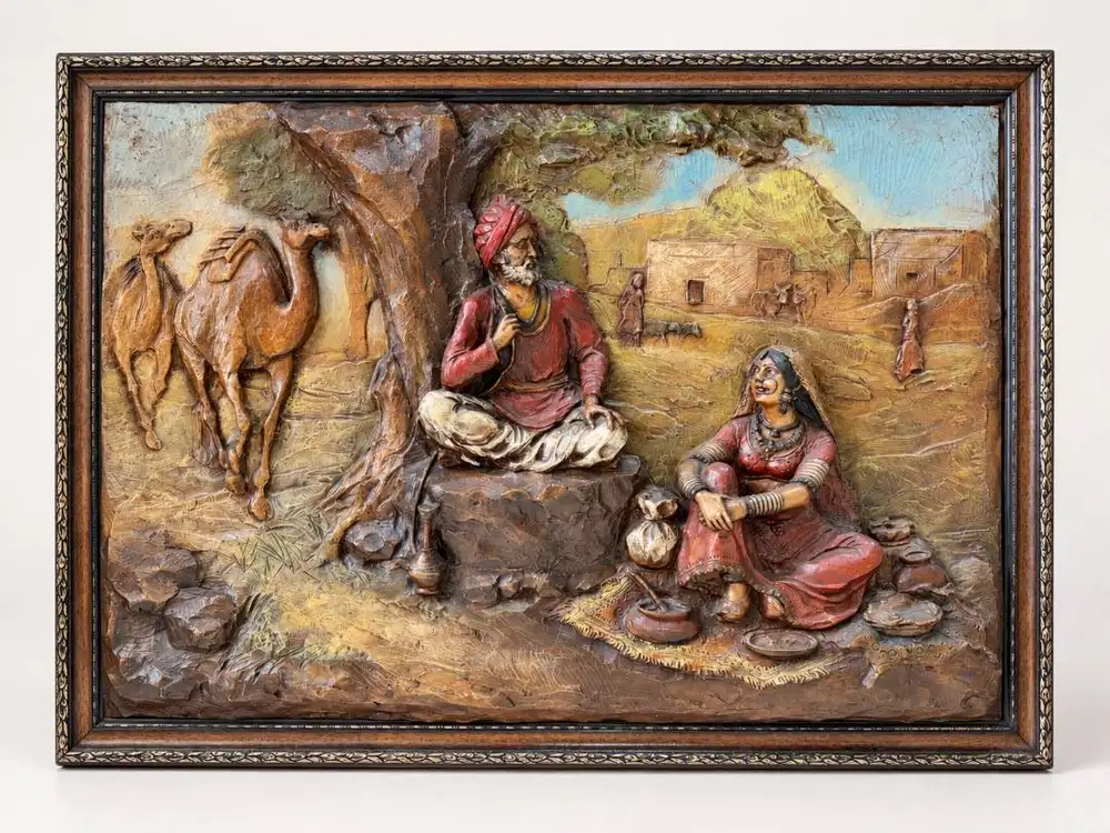 Lukisan Relief India
