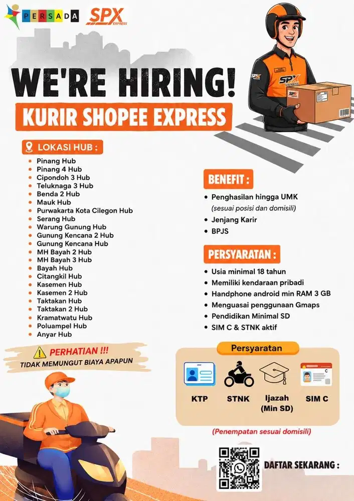LOWONGAN KERJA KURIR SPX