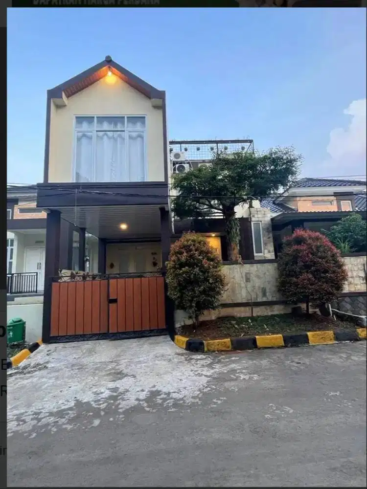 DIJUAL RUMAH CANTIK 4 LANTAI ADA ROOFTOP DI CIBINONG DEKAT TOL