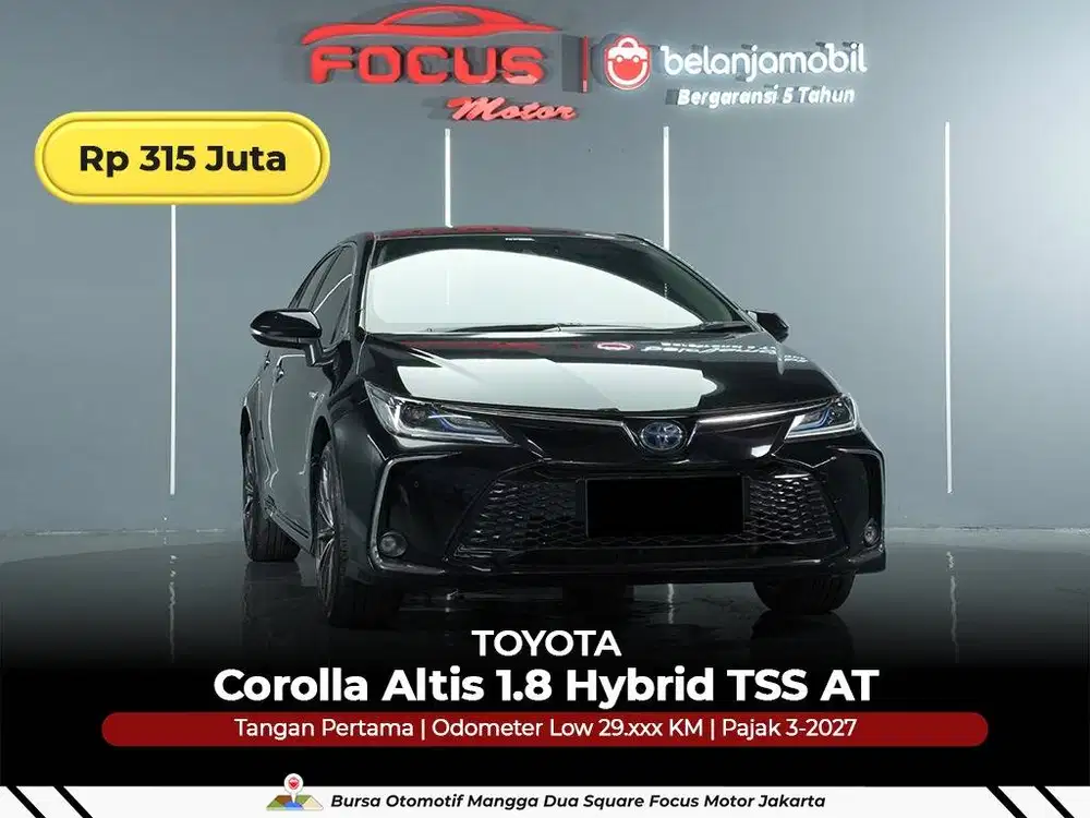 [ GARANSI 5THN ] Toyota Corolla Altis 1.8 Hybrid TSS 2022/2023/2024