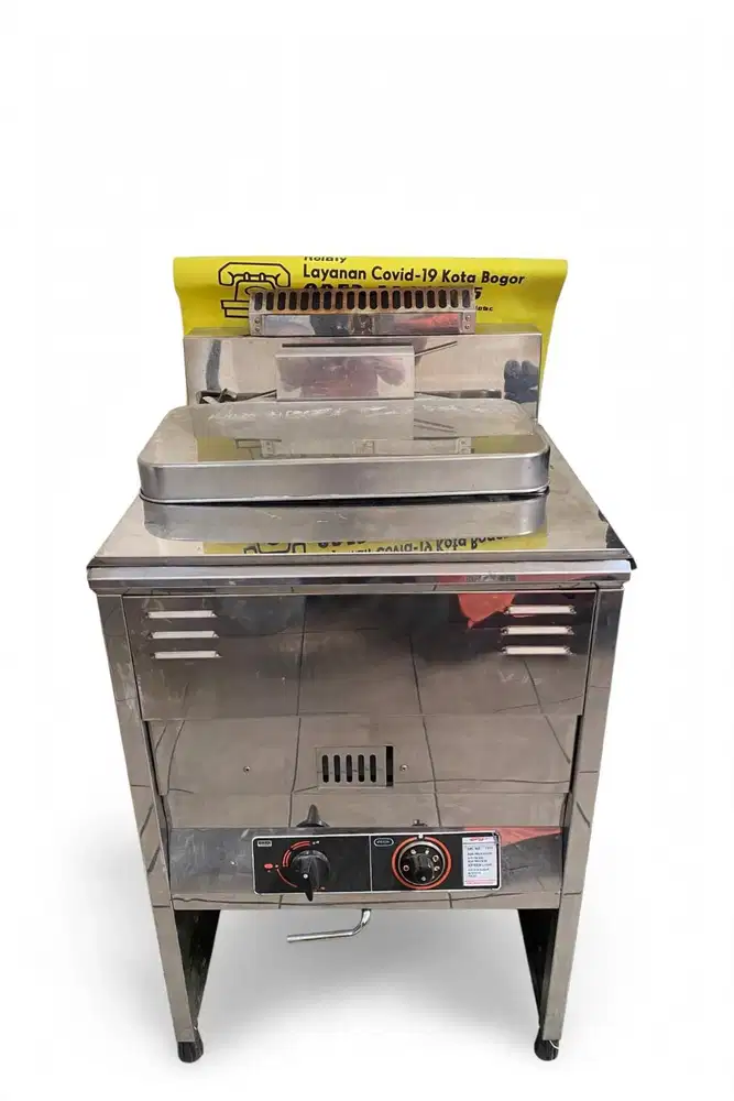 1 set kompor yg ada tempat gorengnya Gas Deep Fryer GF-40 merk Getra