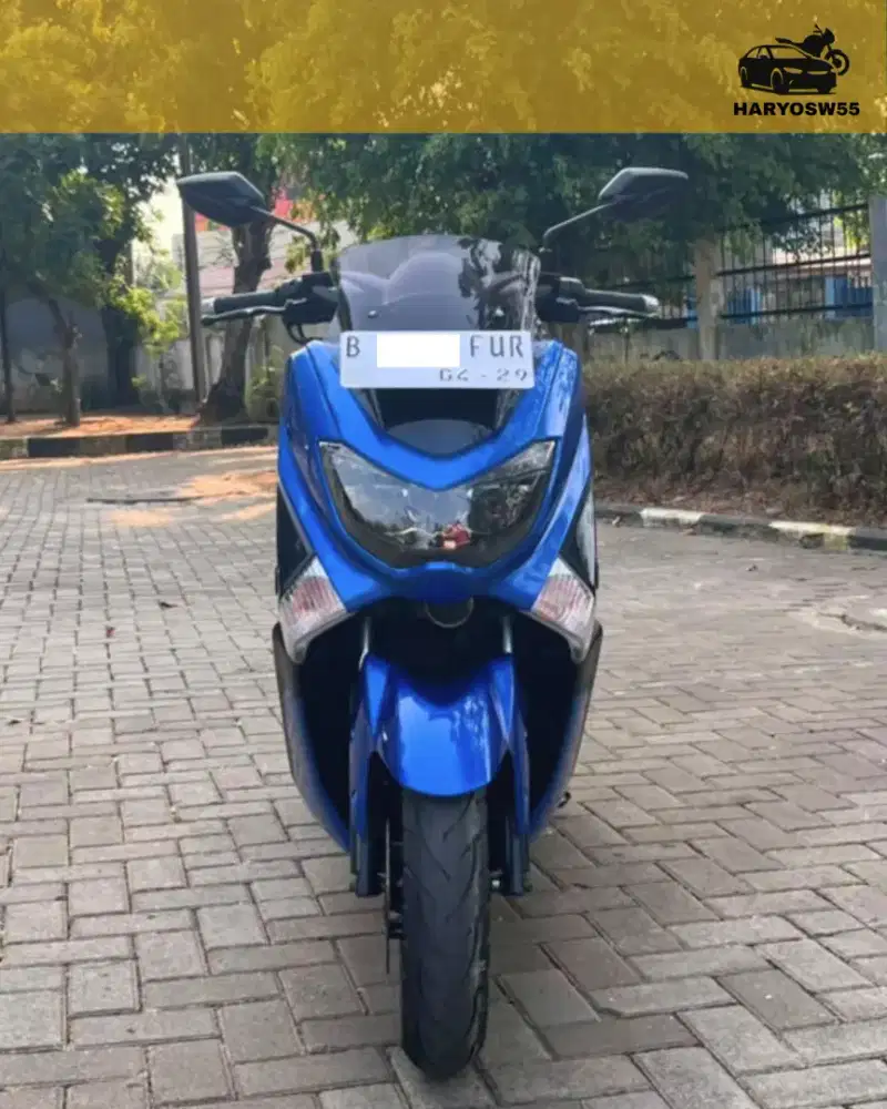 Yamaha NMax 155 2019, Warna Biru Mulus, Mesin Halus