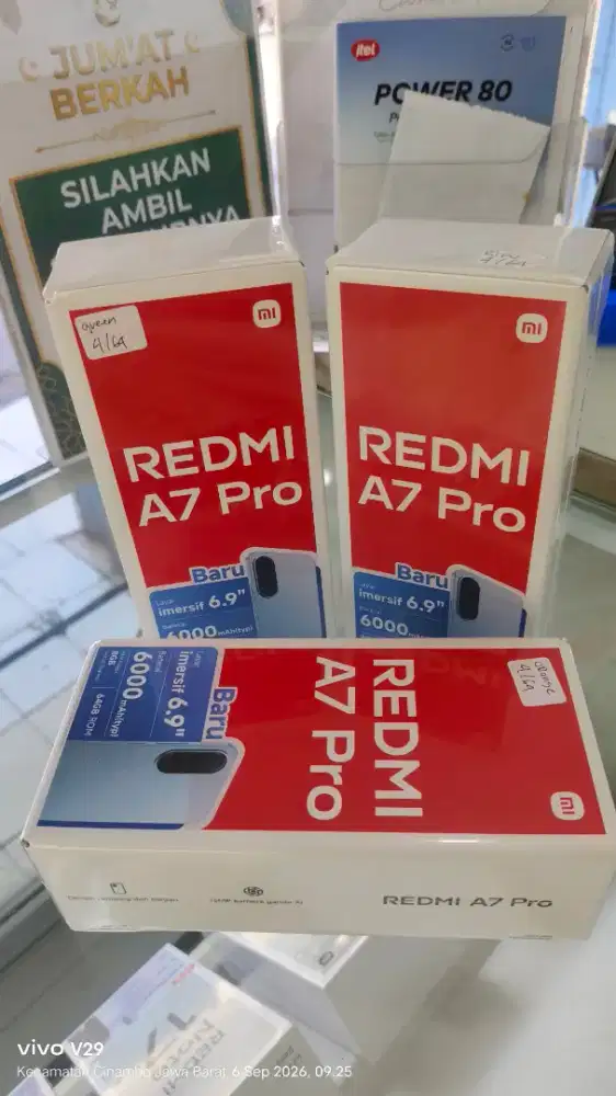 Redmi A7 PRO 4+4/64gb baru segel box pabrik harga gudang